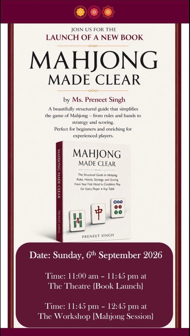 Mahjong Made Clear Antara launch invitation